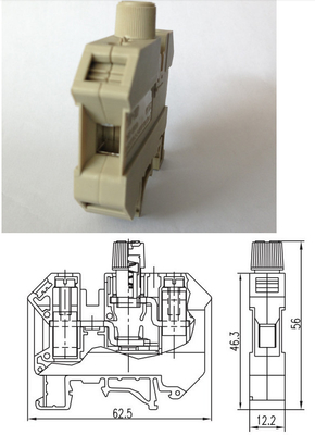 Chine Type TB de fusible de SEK-10RD 10A de rail de vacarme fournisseur