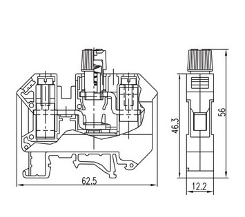 Bornier à fusible Led SUK-10RD fournisseur