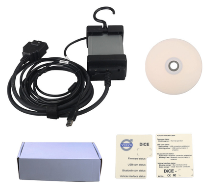 le noir de matrices de vida de Volvo d'outil de diagnostic de MATRICES de 2014D VOLVO VIDA a placé avec le disque compact-ROM fournisseur