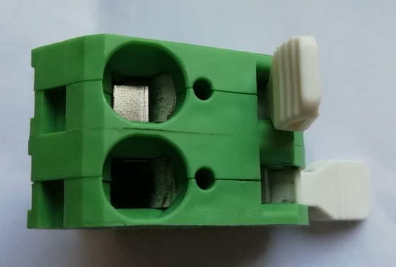couleur verte du TB 300V 5A de vis de carte PCB avec le bouton blanc 1P - peut base d'assemblée sur l'acheteur demander fournisseur