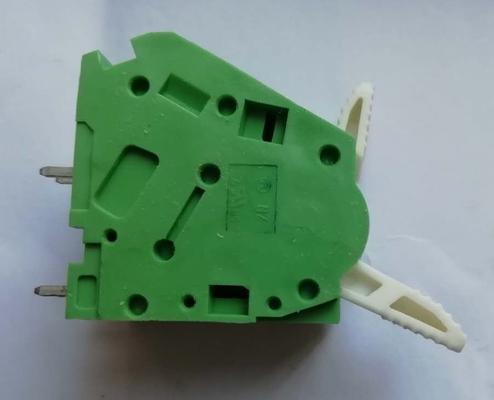 couleur verte du TB 300V 5A de vis de carte PCB avec le bouton blanc 1P - peut base d'assemblée sur l'acheteur demander fournisseur