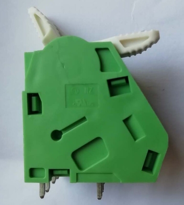 couleur verte du TB 300V 5A de vis de carte PCB avec le bouton blanc 1P - peut base d'assemblée sur l'acheteur demander fournisseur